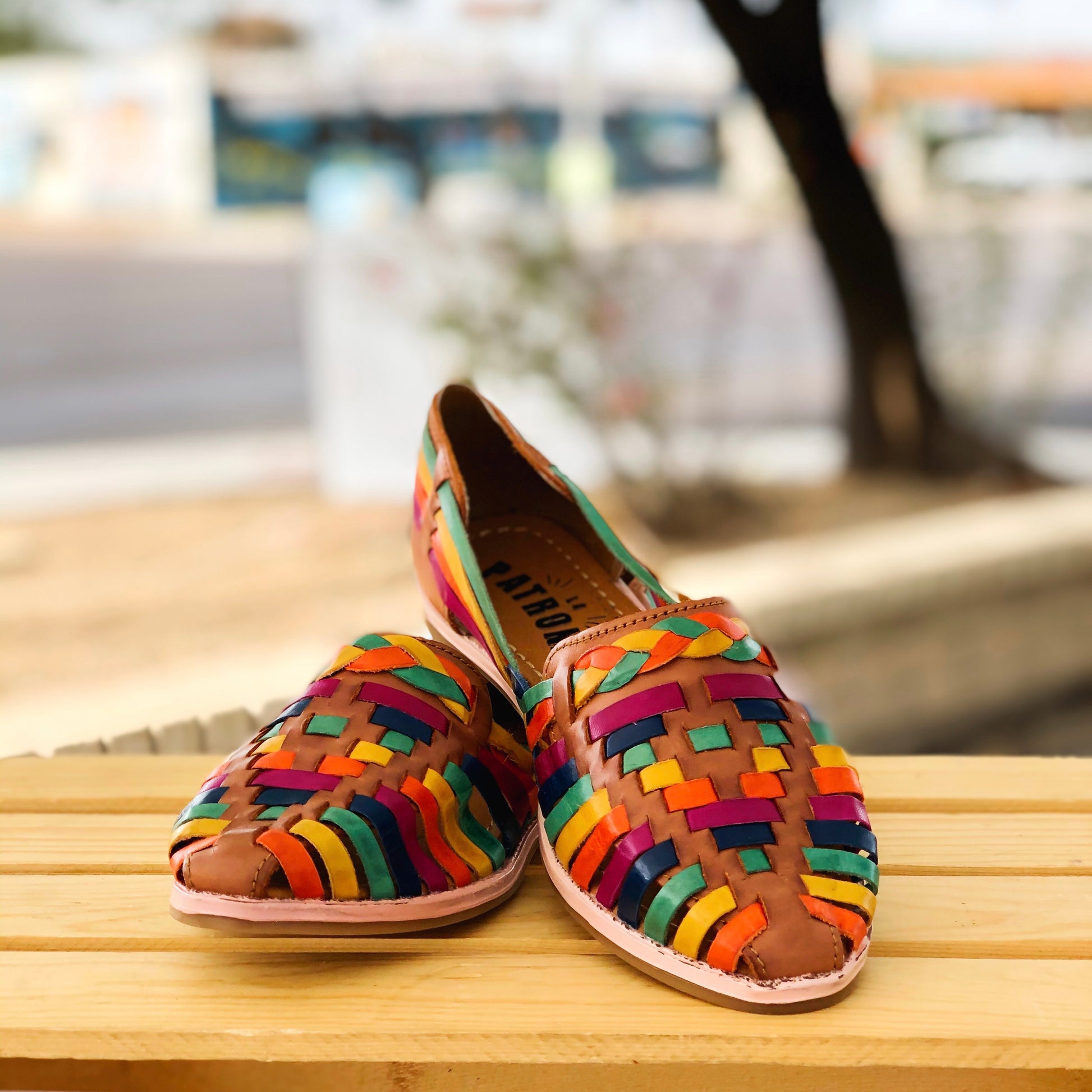 Shop Handmade Huaraches - Maria Multi-color | La Patrona